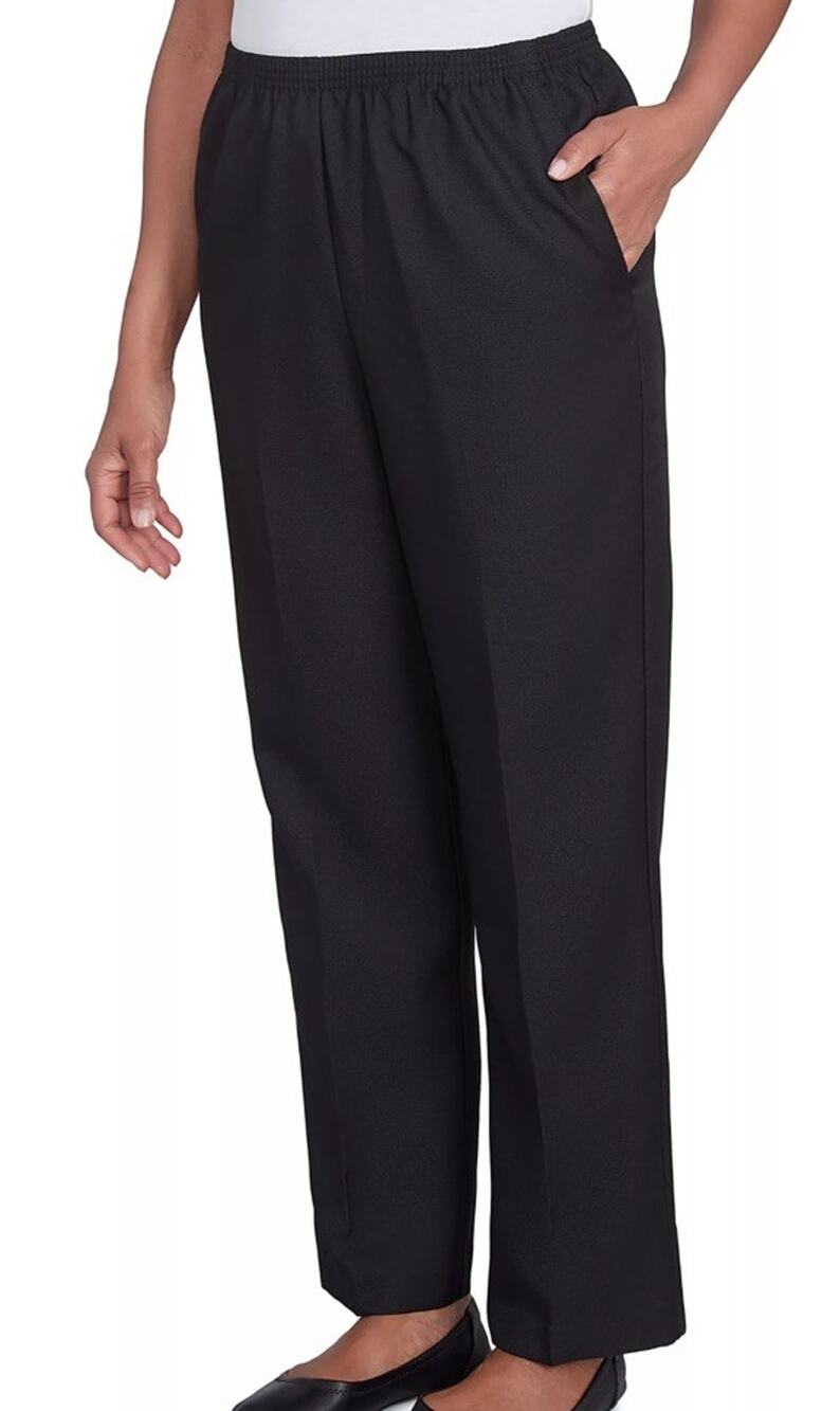 NWT Alfred Dunner Classics 22W Black Proportioned Short Pull On Pants